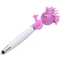 Altitude Moptopper Thumbs-Up Stylus Ball Pen & Screen Cleaner Pink